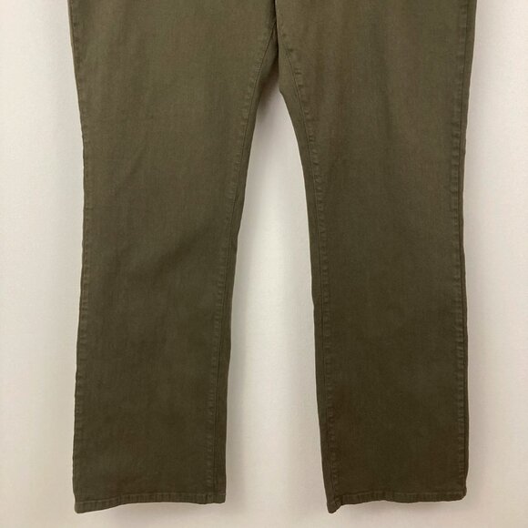 NWT NYDJ Earth Green Straight Leg Jeans Size 22W High Rise Cotton Lift Tuck Tech - Picture 4 of 13